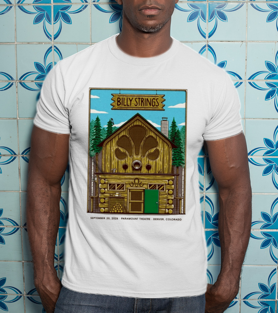 Billy Strings Fall Tour 2026 Paramount Theatre Denver September 20 Mike Tallman T-Shirt
