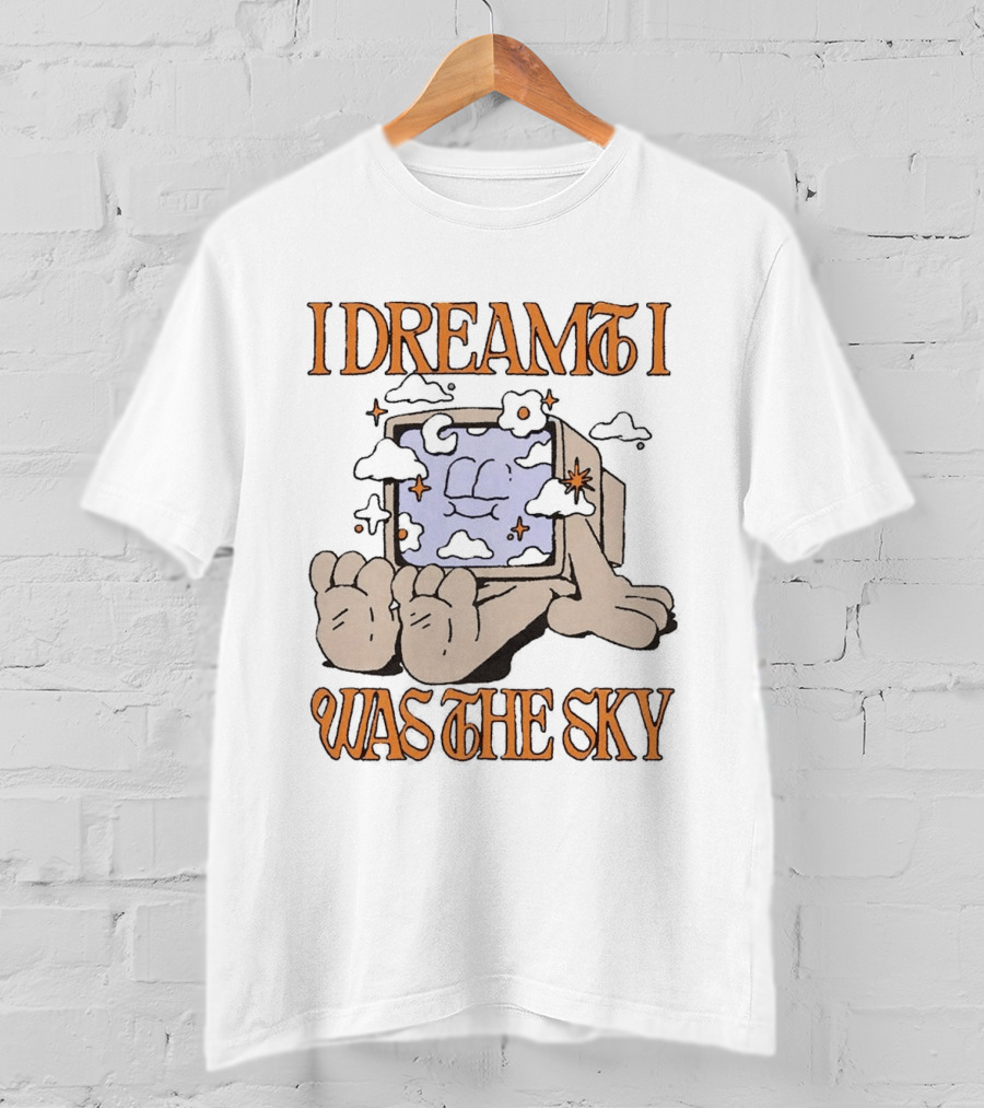 Groovy I Dreamed I Was The Sky Aesthetic Computer Clouds T-Shirt