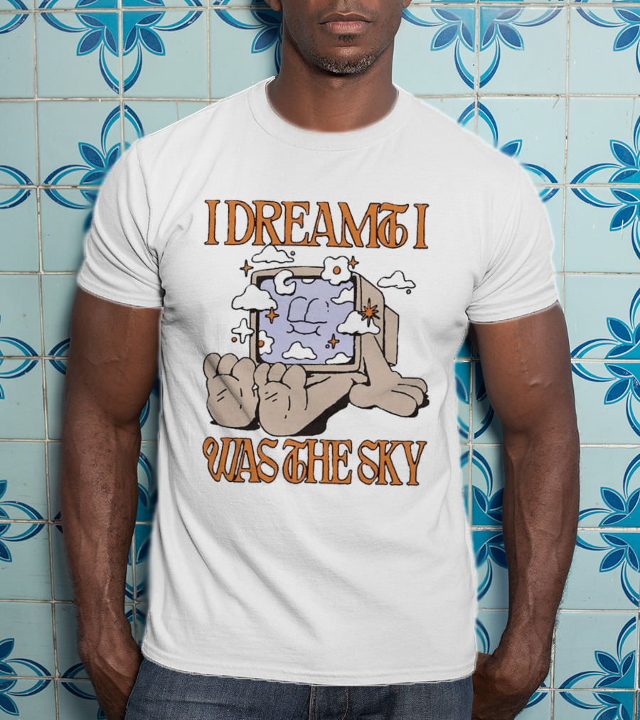 Groovy I Dreamed I Was The Sky Aesthetic Computer Clouds T-Shirt