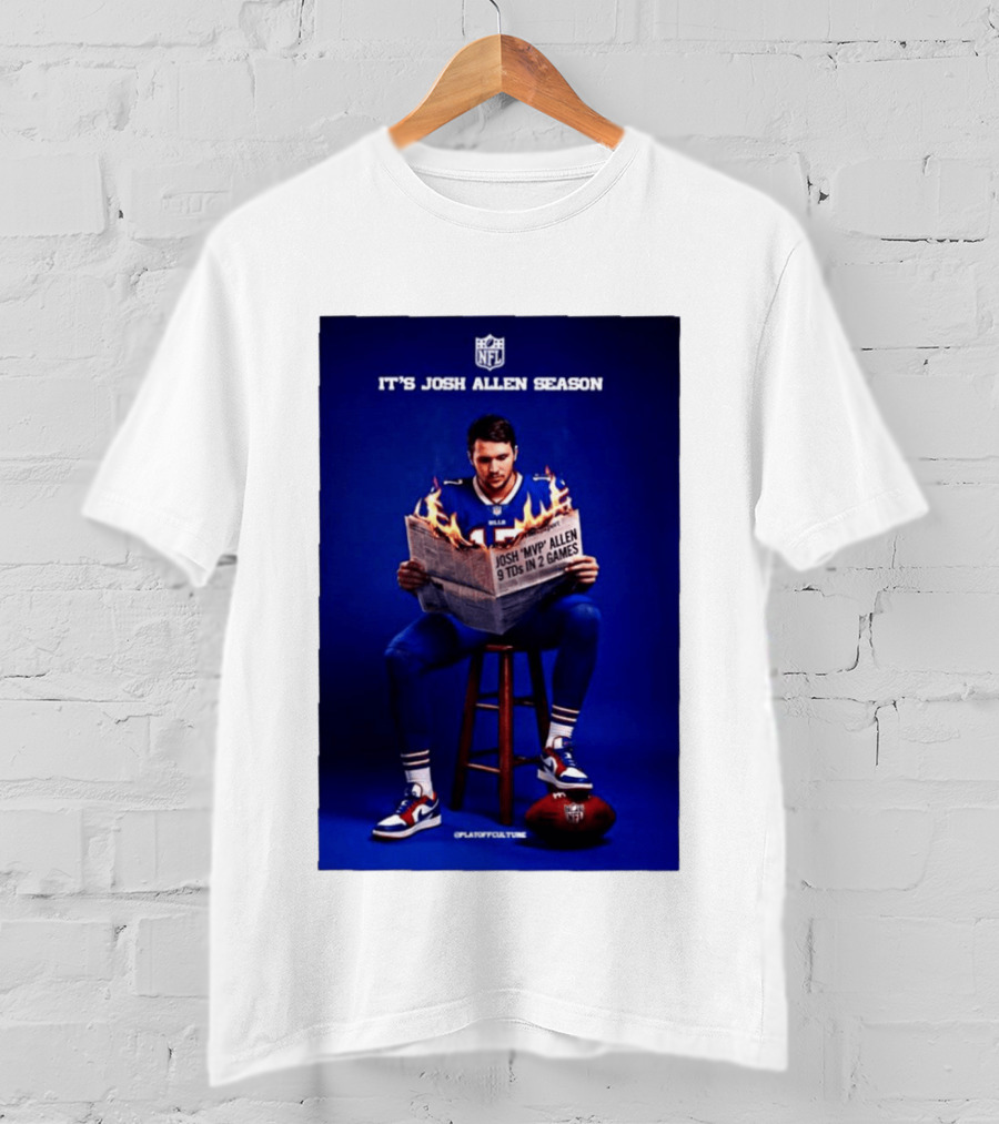 Josh Allen Season Buffalo Bills MVP 9 TDs NFL Football T-Shirt
