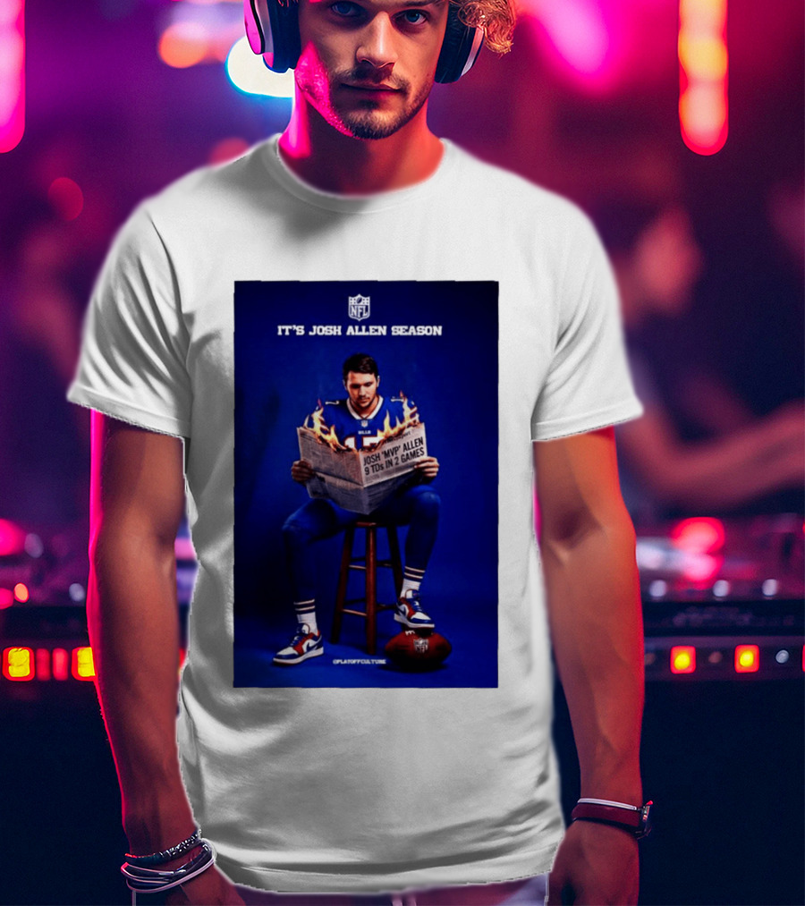 Josh Allen Season Buffalo Bills MVP 9 TDs NFL Football T-Shirt
