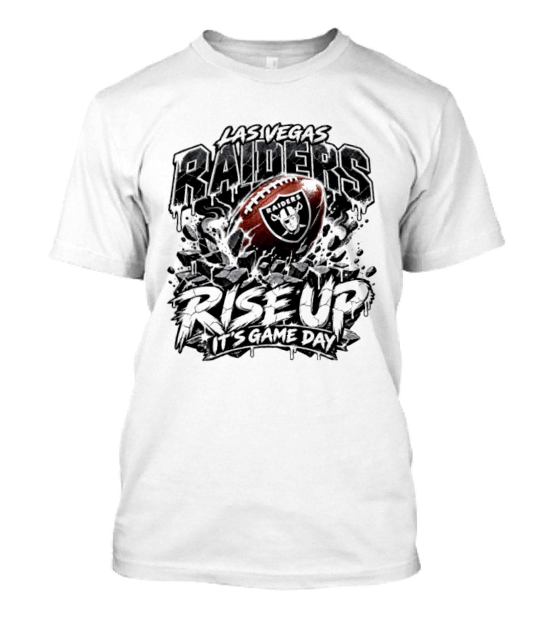Las Vegas Raiders Rise Up It's Game Day Football Team Spirit Fan Gear T-Shirt
