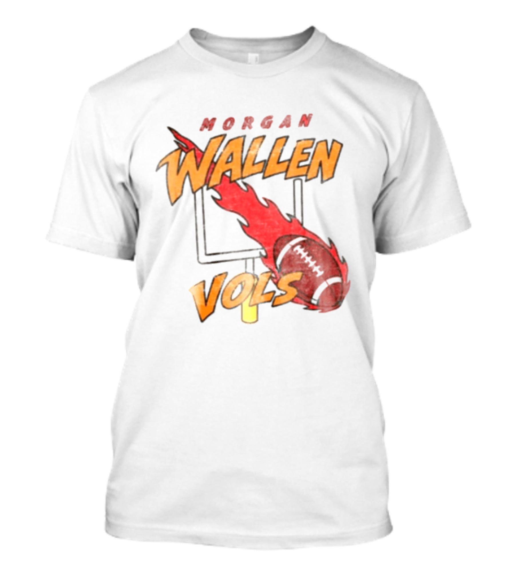 Morgan Wallen Vols Football Flame T-Shirt