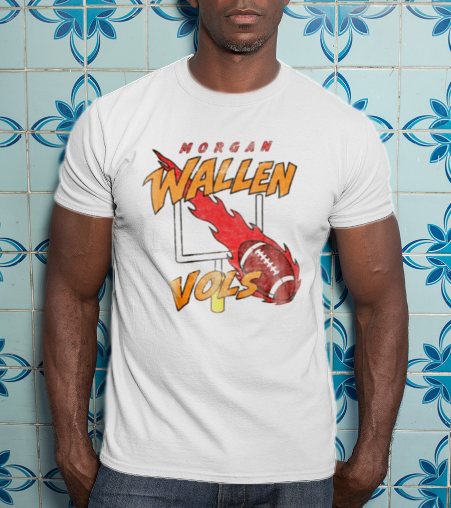 Morgan Wallen Vols Football Flame T-Shirt
