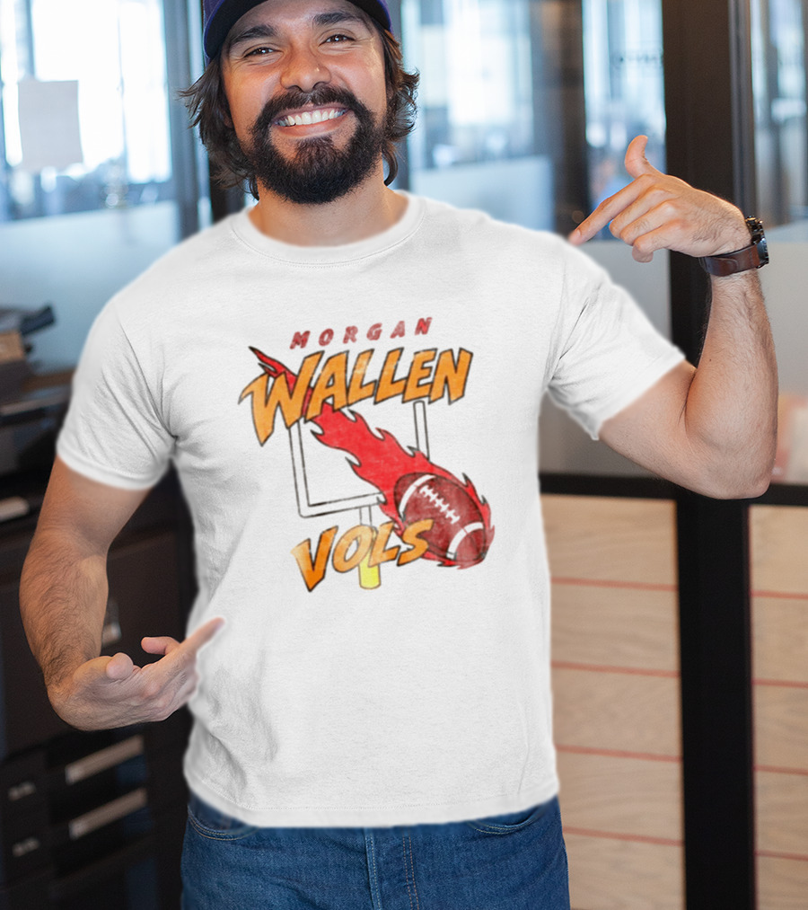 Morgan Wallen Vols Football Flame T-Shirt