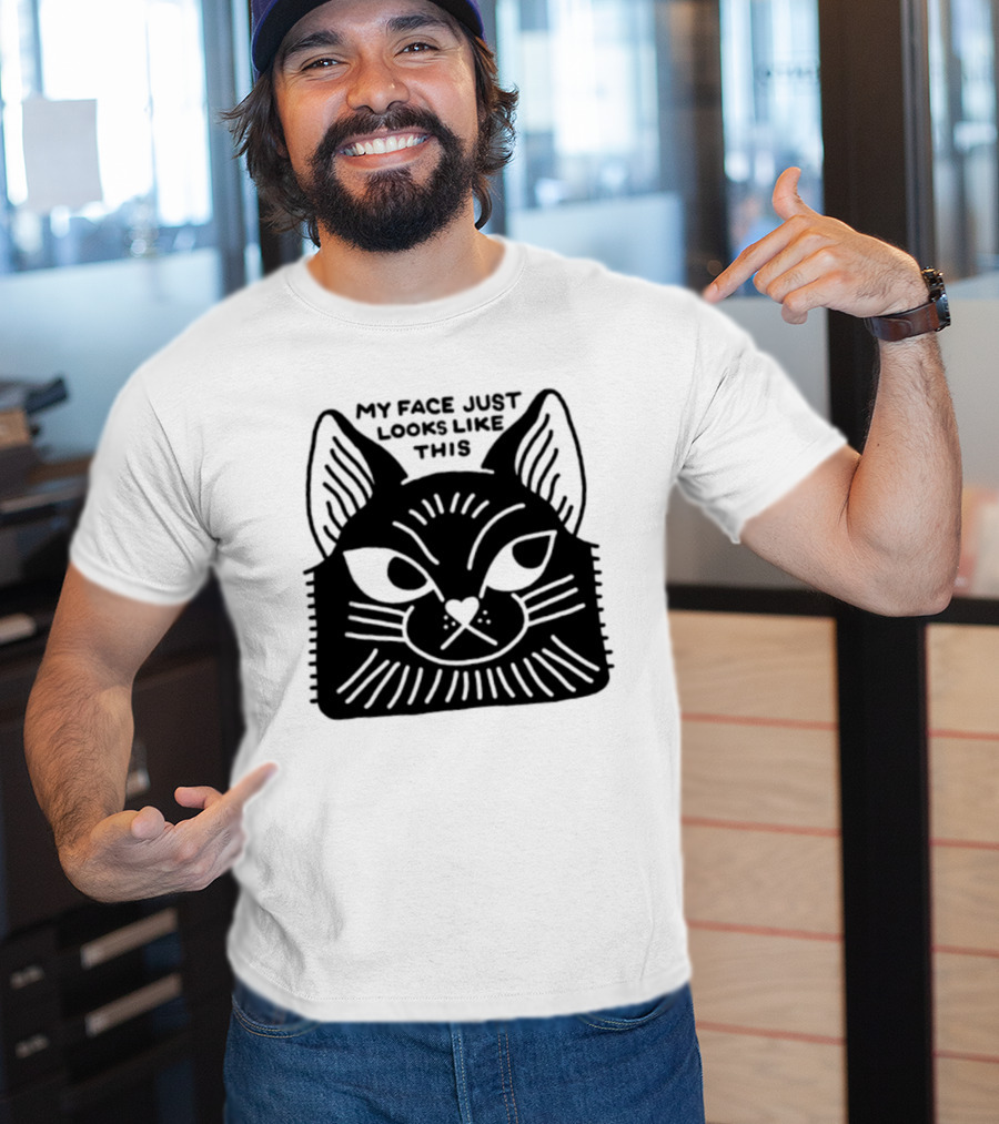 My Face Just Looks Like This Cat Ear Expressions T-Shirt