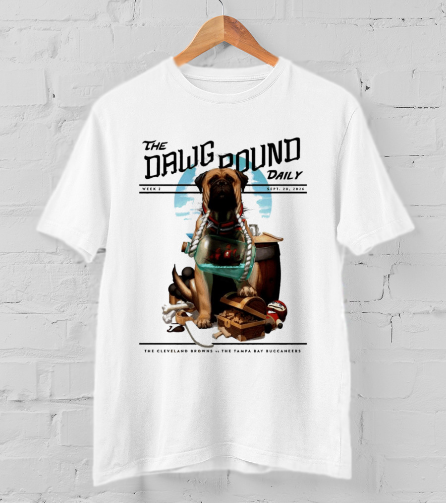 The Dawg Pound Daily Cleveland Browns Vs Tampa Bay Buccaneers Sept 2023 T-Shirt