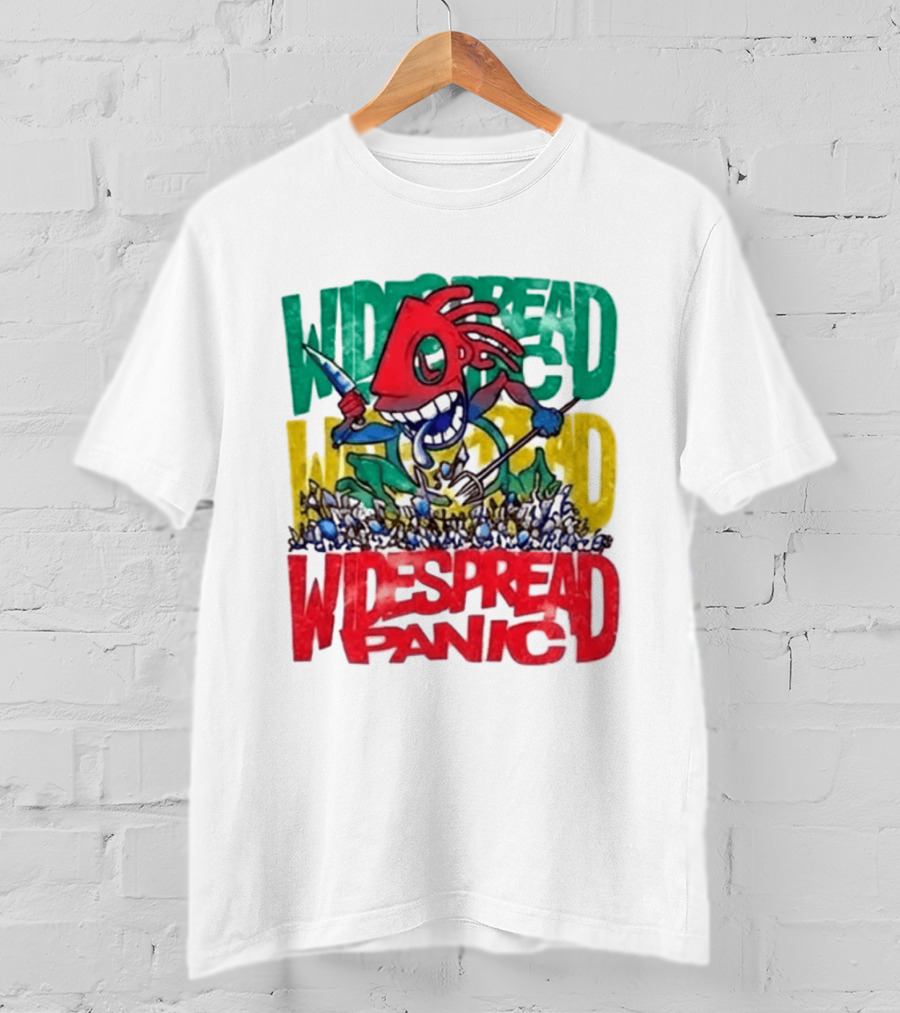 Widespread Panic Wilmington NC Kaiju Note Eater T-Shirt