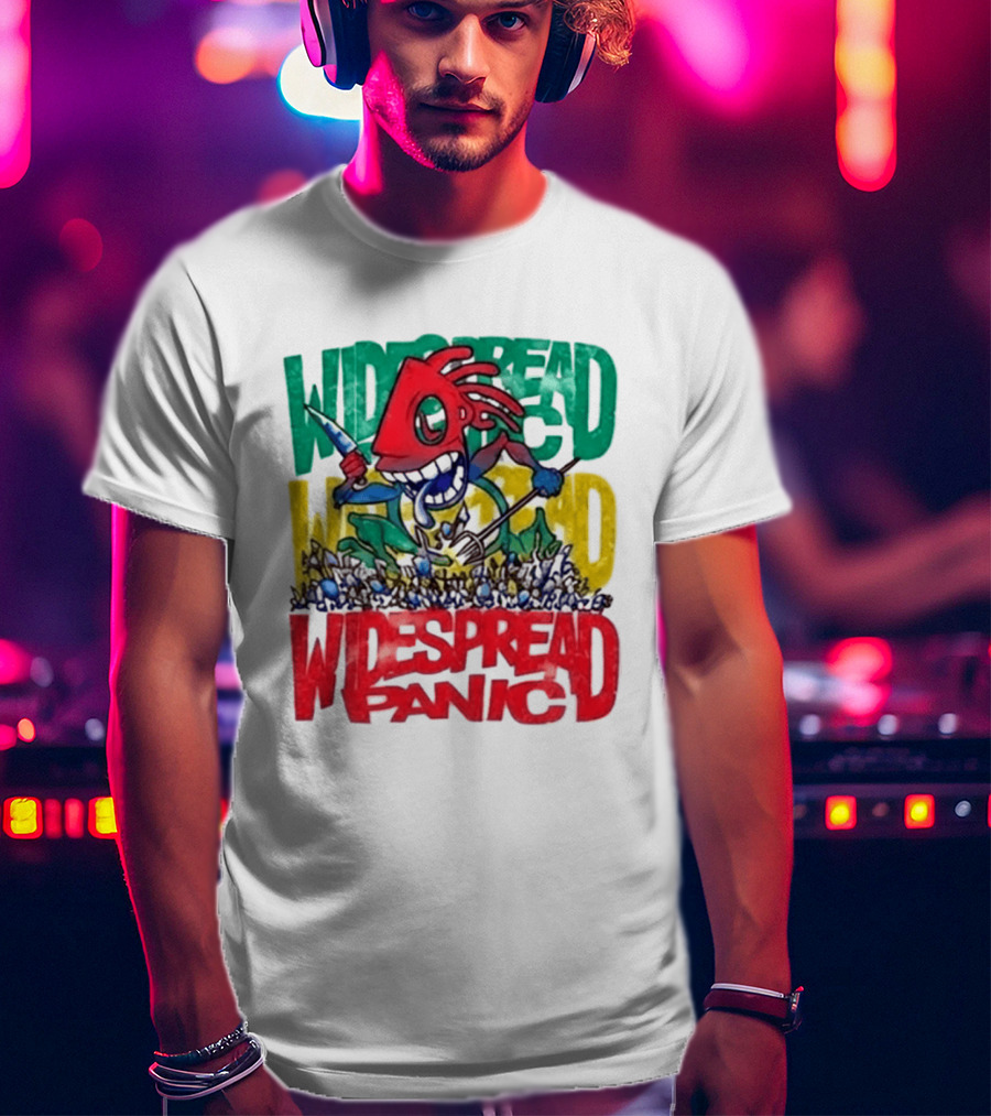 Widespread Panic Wilmington NC Kaiju Note Eater T-Shirt