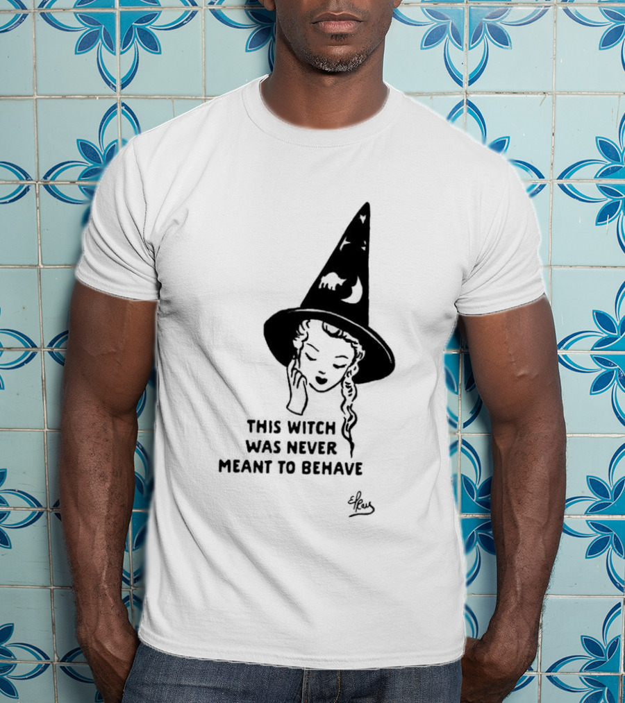 Witch Hat Girl This Witch Was Never Meant To Behave Aesthetic T-Shirt