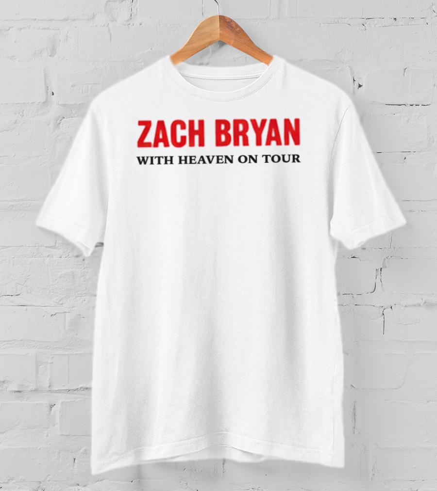 Zach Bryan The Woodlands 2026 With Heaven On Tour Dover DE September 18th 19th T-Shirt
