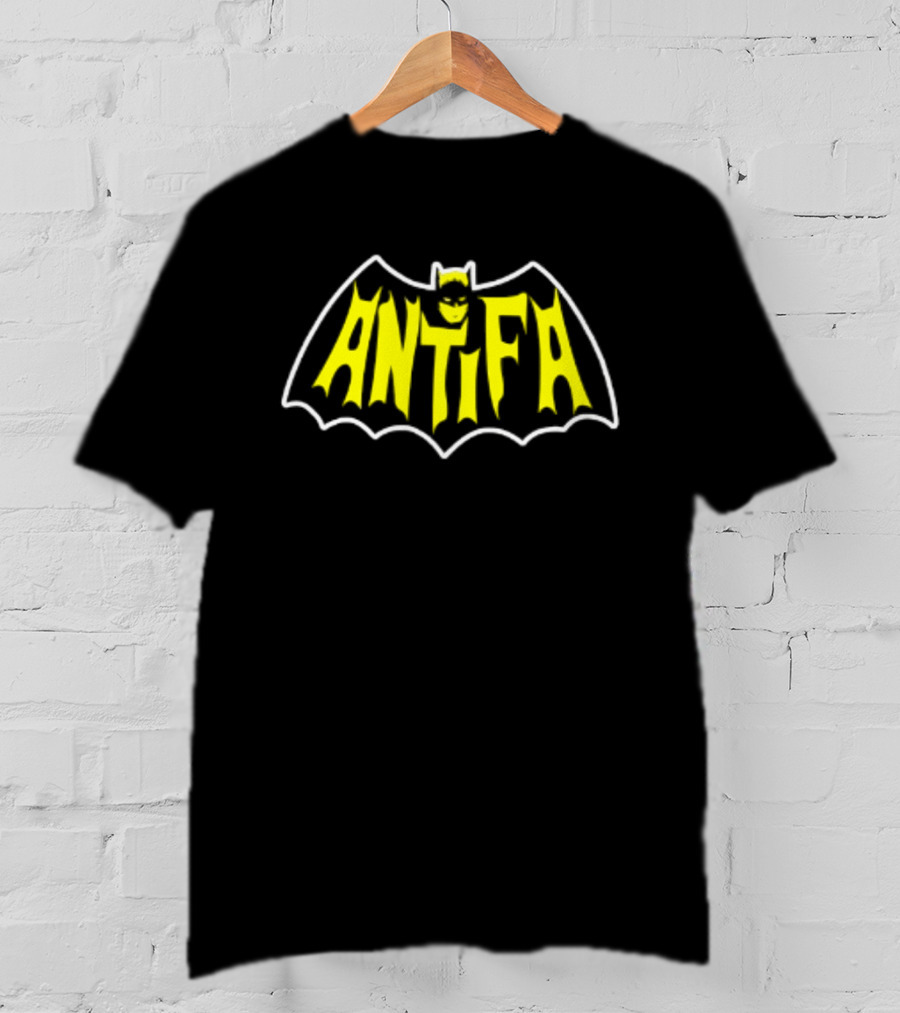 Antifa Batman Logo Style Comic T-Shirt