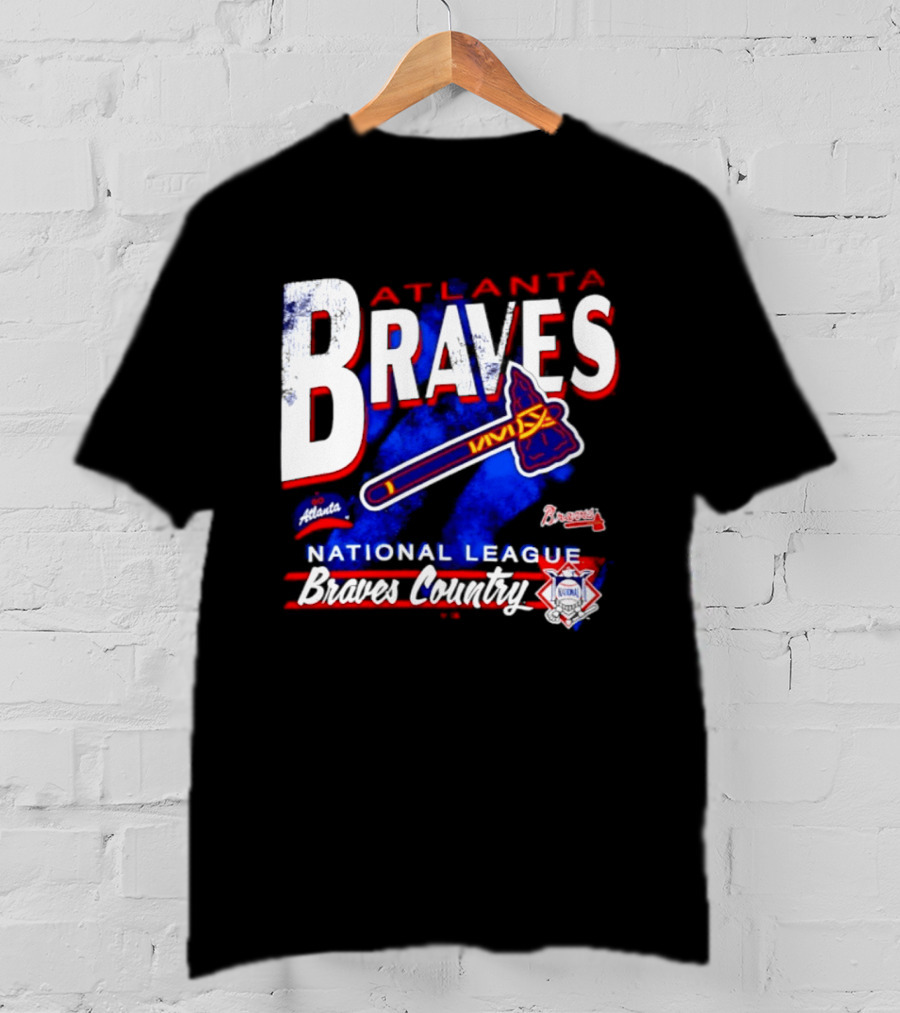 Atlanta Braves National League Braves Country Vintage Tomahawk Iconic Team Spirit T-Shirt