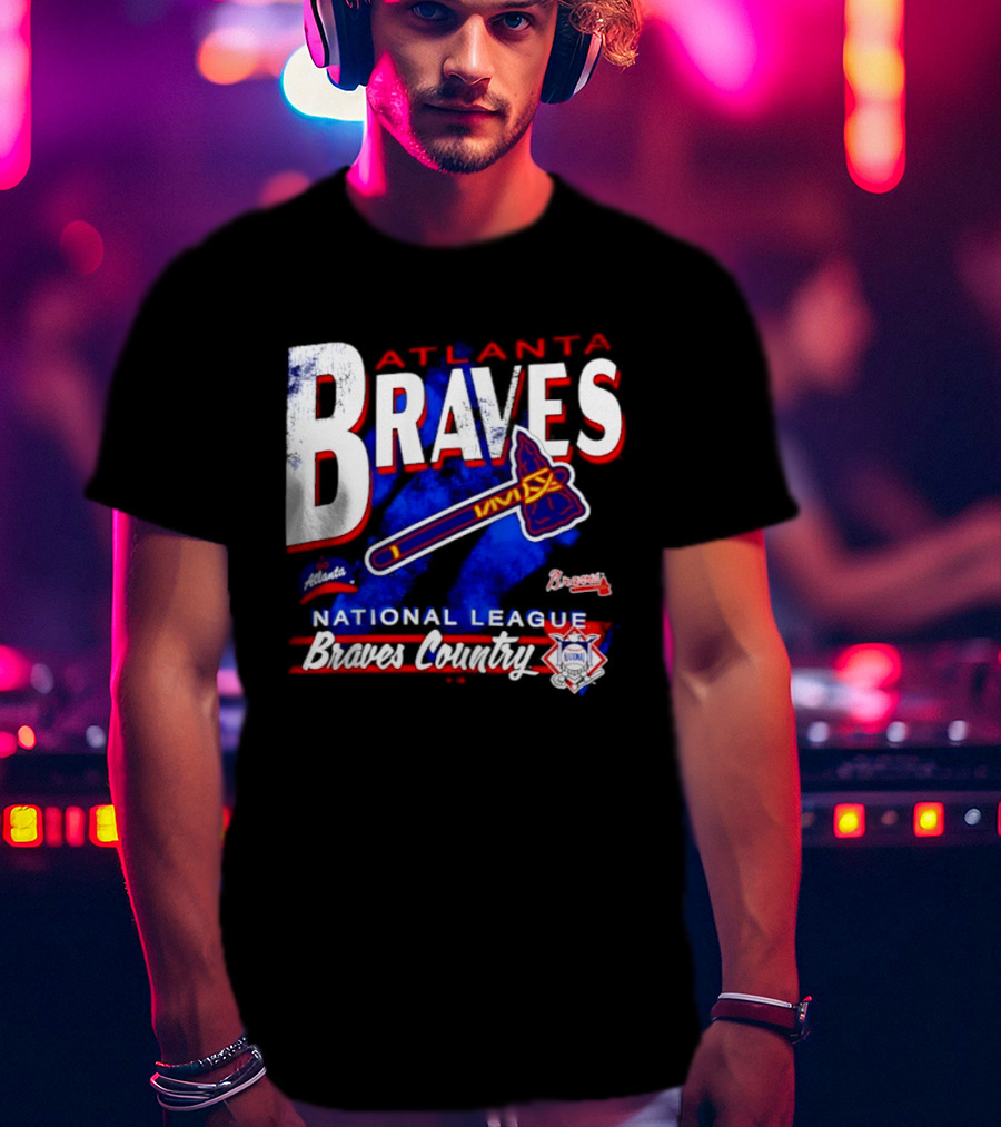 Atlanta Braves National League Braves Country Vintage Tomahawk Iconic Team Spirit T-Shirt