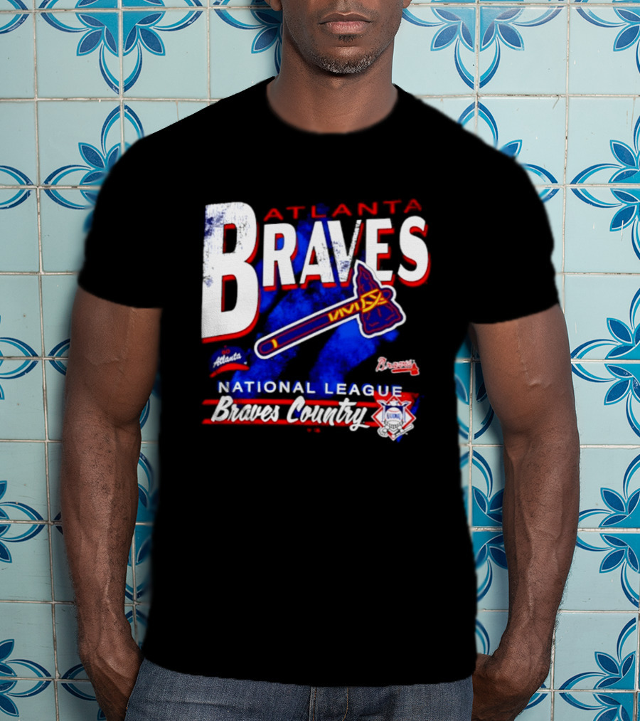 Atlanta Braves National League Braves Country Vintage Tomahawk Iconic Team Spirit T-Shirt