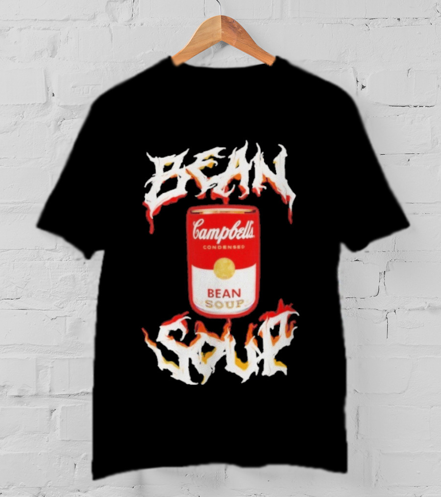 Campbell's Condensed Bean Soup Can With Flame T-Shirt