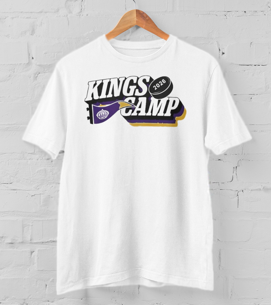 Kings Camp 2026 Los Angeles Hockey Fans Key And Puck T-Shirt