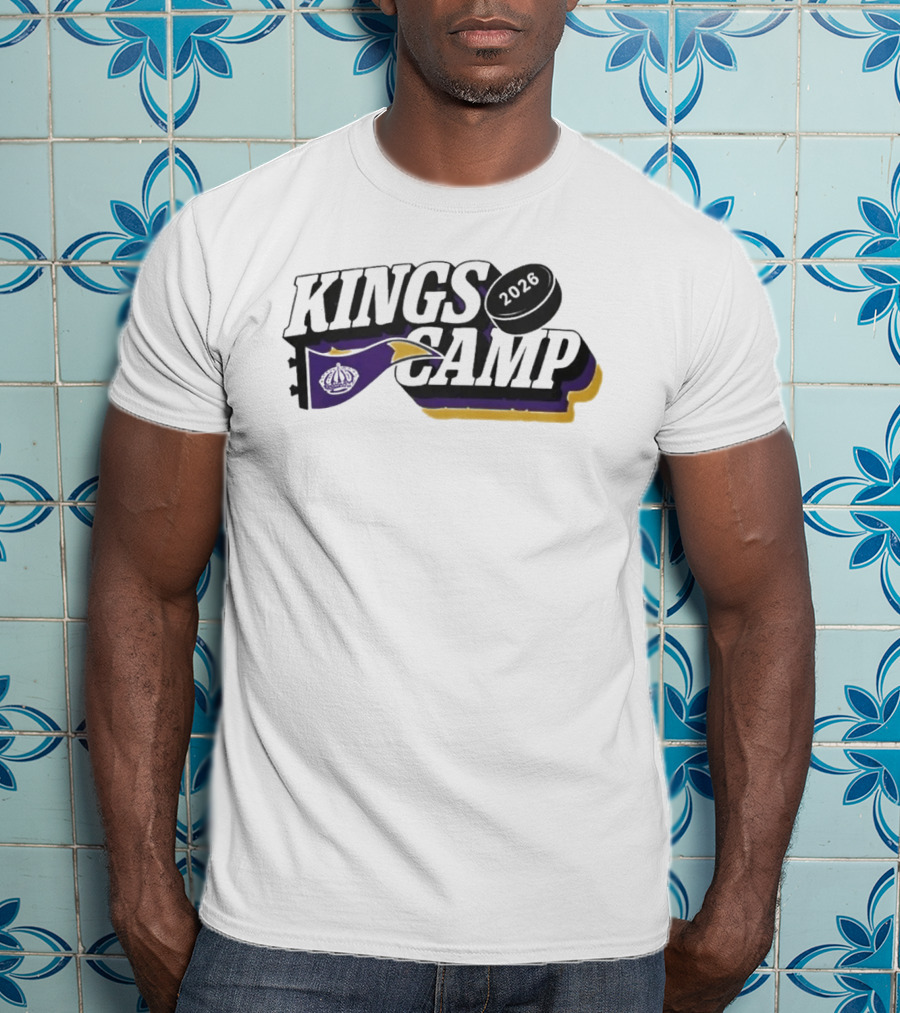 Kings Camp 2026 Los Angeles Hockey Fans Key And Puck T-Shirt