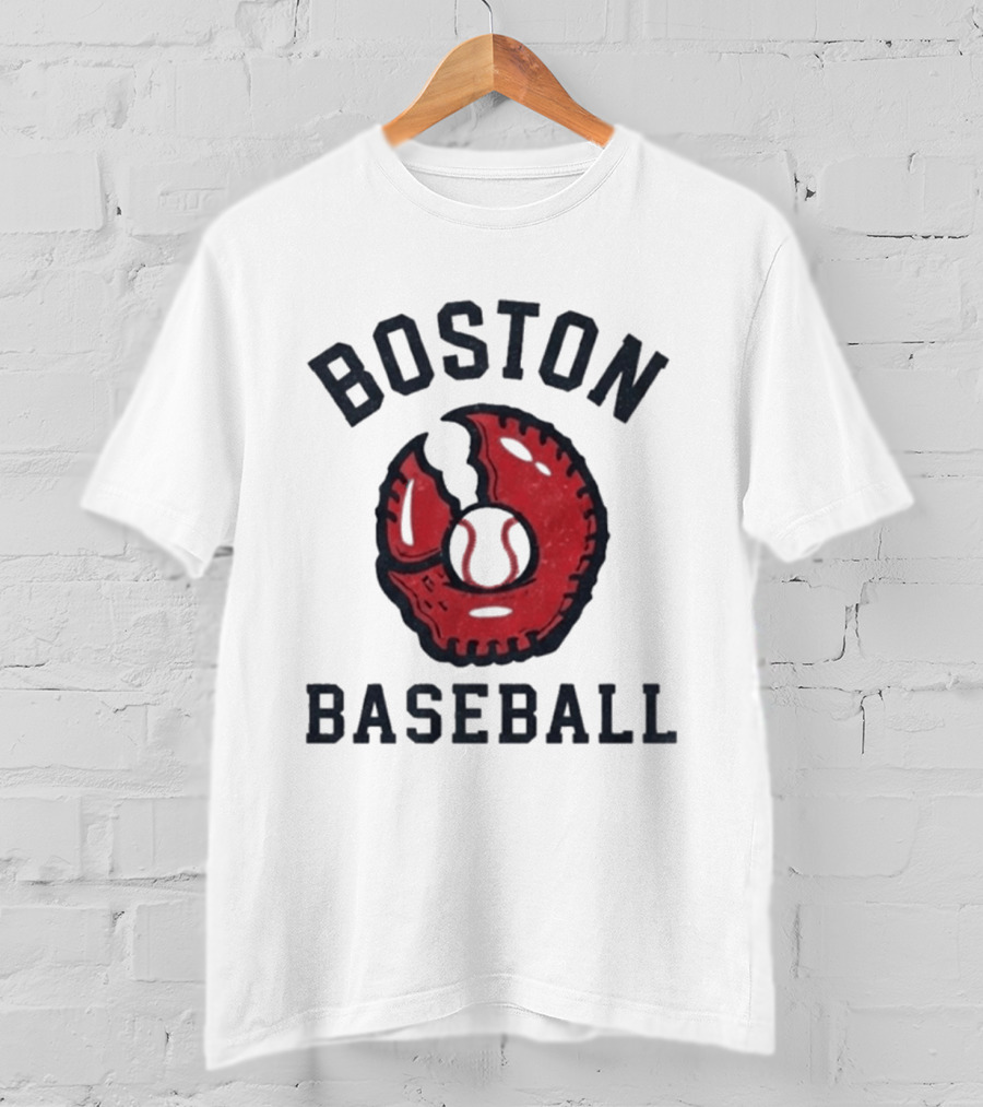 Boston Lobster Mitt Baseball T-Shirt
