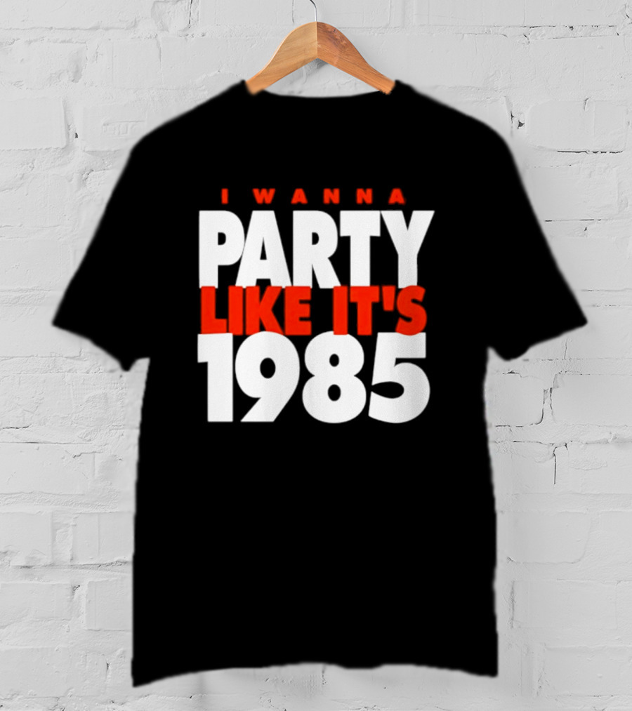 Chicago Bears I Wanna Party Like It's 1985 Retro Nostalgia T-Shirt