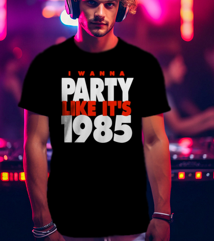 Chicago Bears I Wanna Party Like It's 1985 Retro Nostalgia T-Shirt