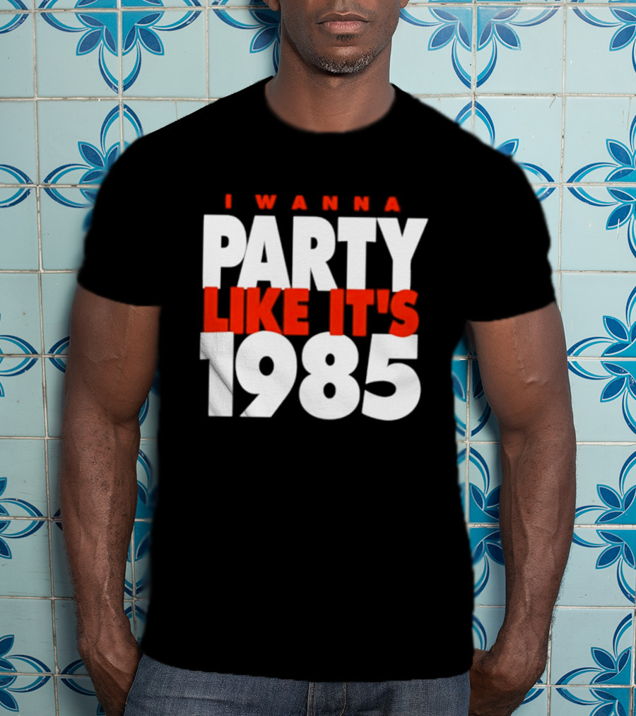 Chicago Bears I Wanna Party Like It's 1985 Retro Nostalgia T-Shirt