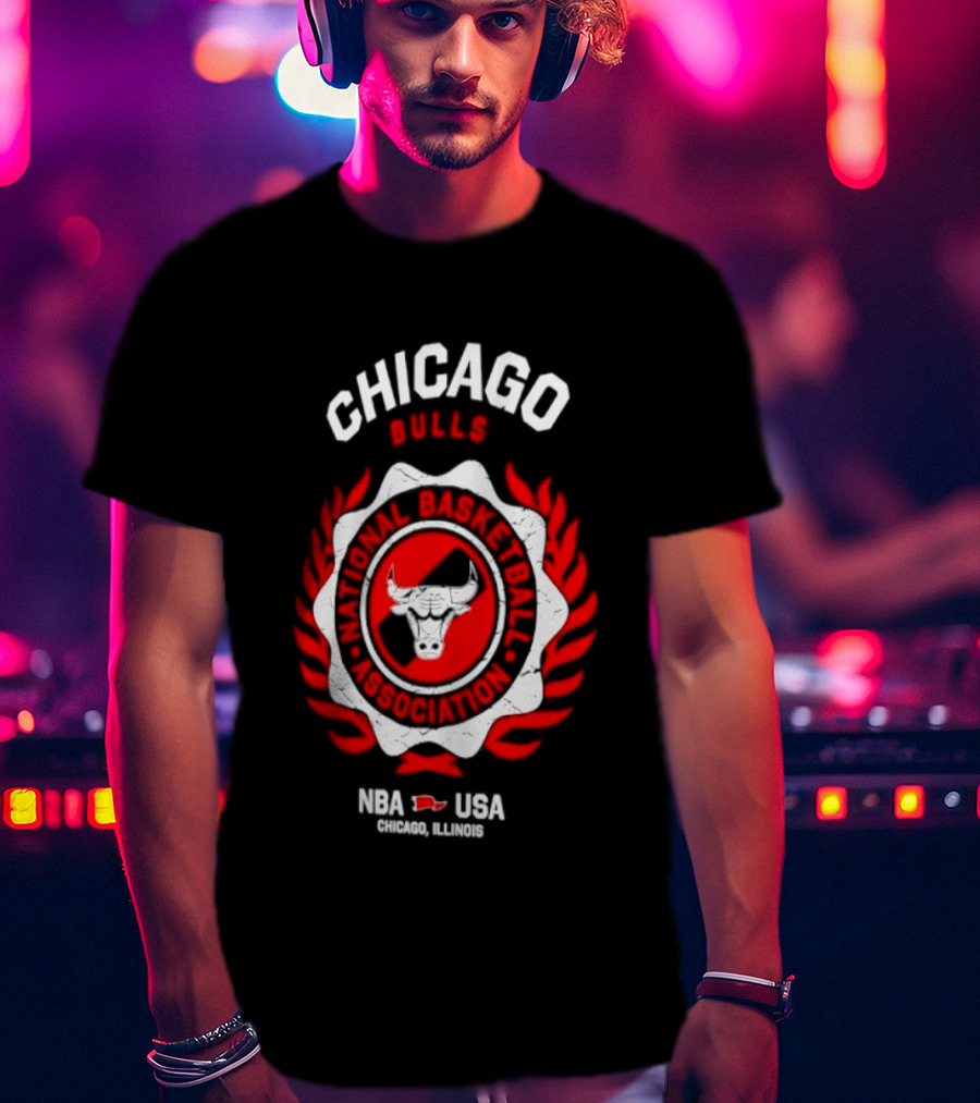 Chicago Bulls NBA USA Central Division Champions Chicago Illinois T-Shirt