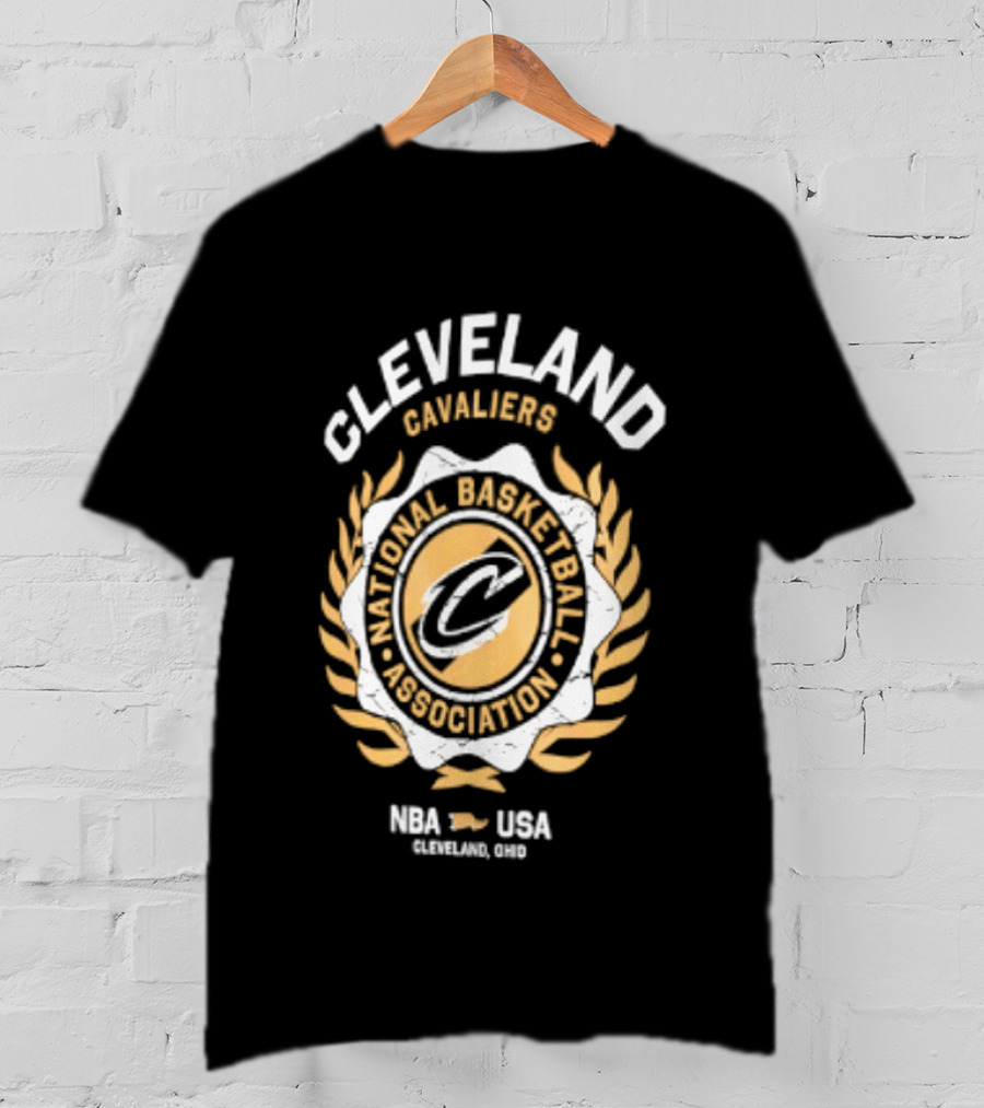 Cleveland Cavaliers National Basketball Association Laurel Crest NBA USA 2026 T-Shirt
