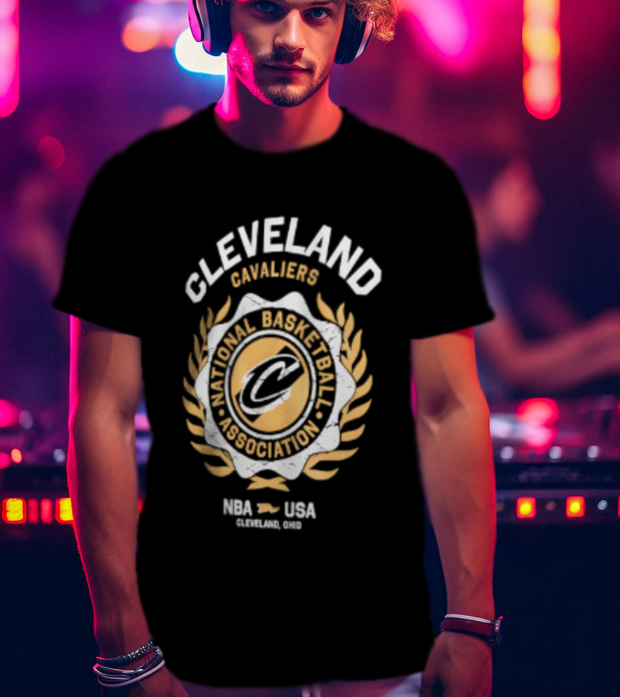 Cleveland Cavaliers National Basketball Association Laurel Crest NBA USA 2026 T-Shirt