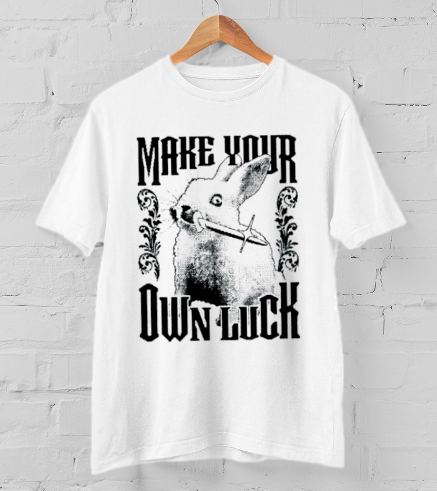Make Your Own Luck Rabbit Knife T-Shirt