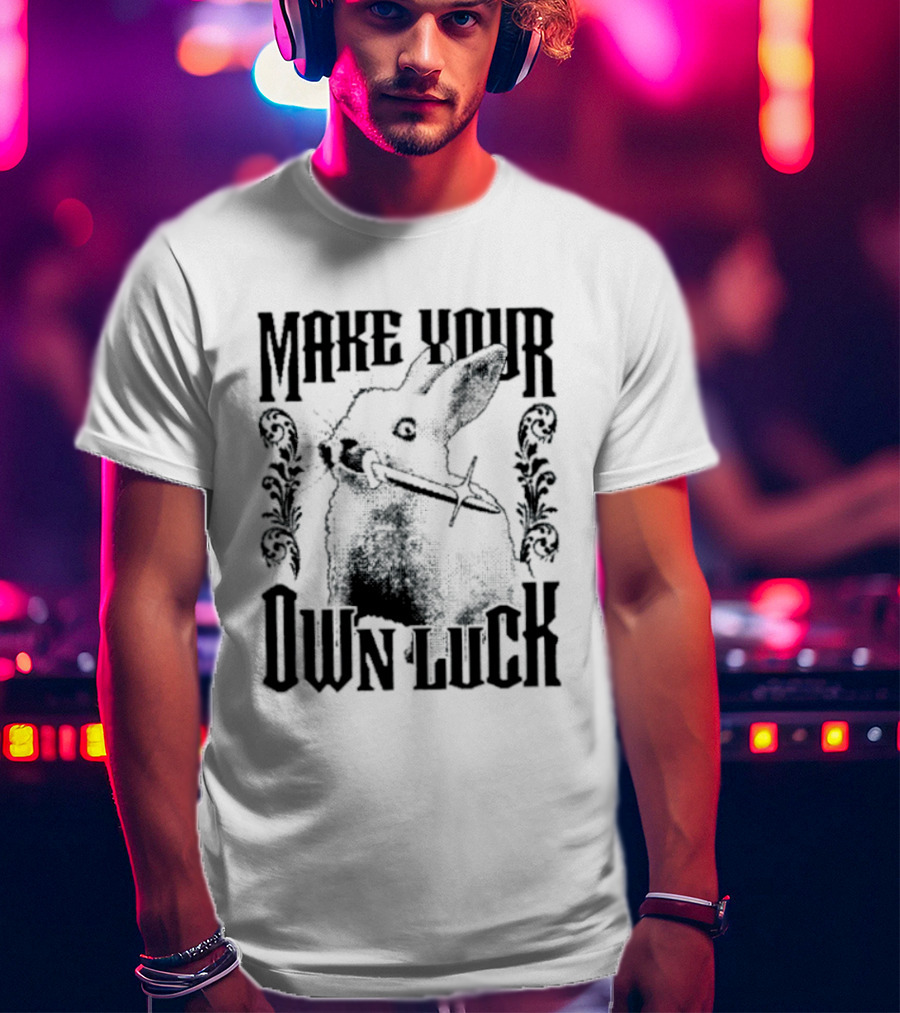 Make Your Own Luck Rabbit Knife T-Shirt