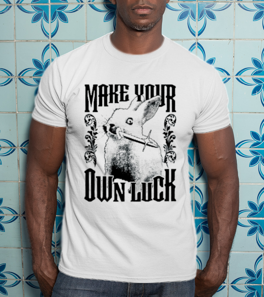 Make Your Own Luck Rabbit Knife T-Shirt
