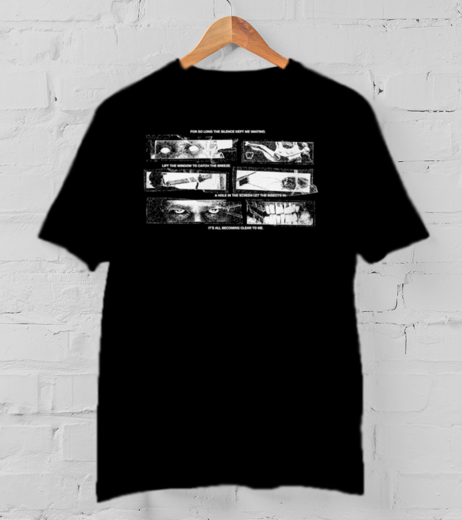 For So Long The Silence Kept Me Waiting Lift The Window To Catch The Breeze Grunge Brick Wall T-Shirt
