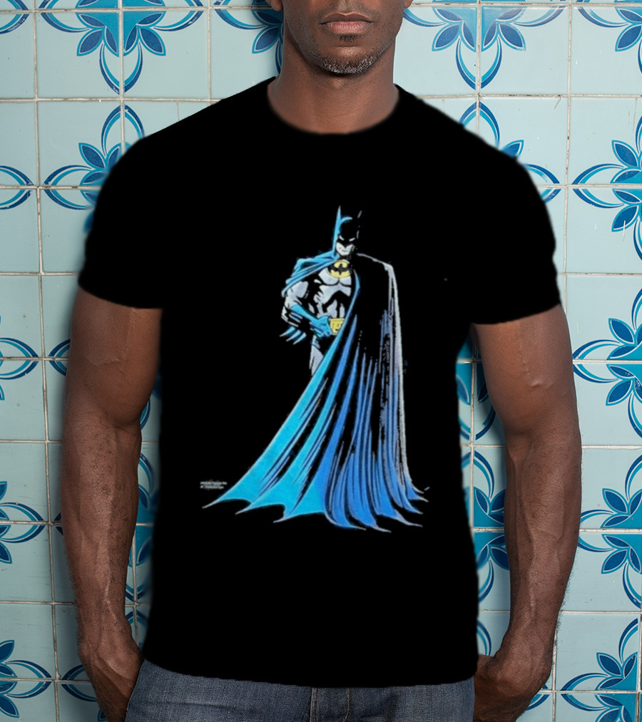 IShowSpeed 1989 Batman DC Comics Blue And Grey Cape T-Shirt