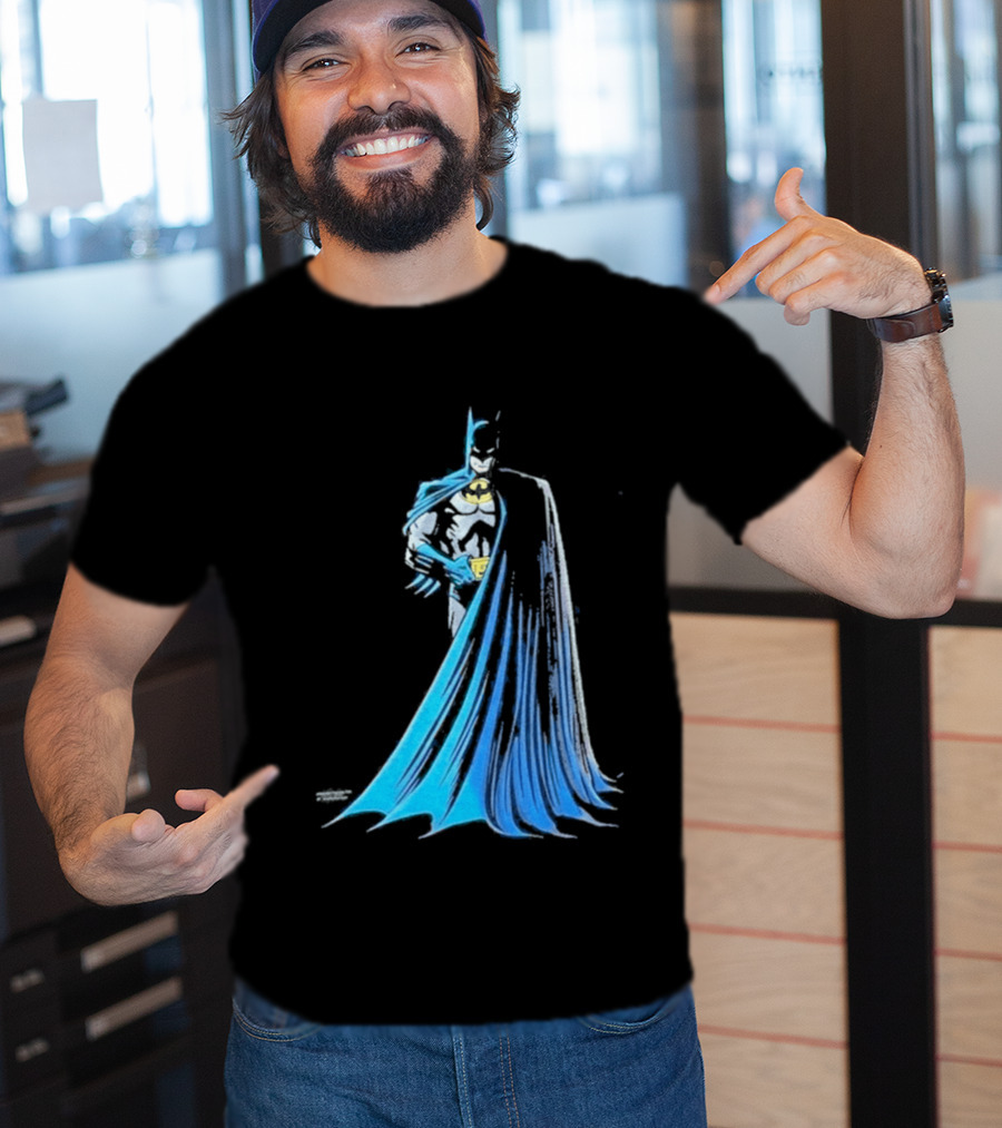 IShowSpeed 1989 Batman DC Comics Blue And Grey Cape T-Shirt