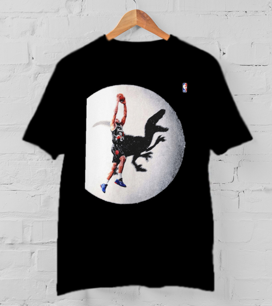 Kawhi Leonard Toronto Raptors Shadow Dunk With Raptor Silhouette Basketball T-Shirt