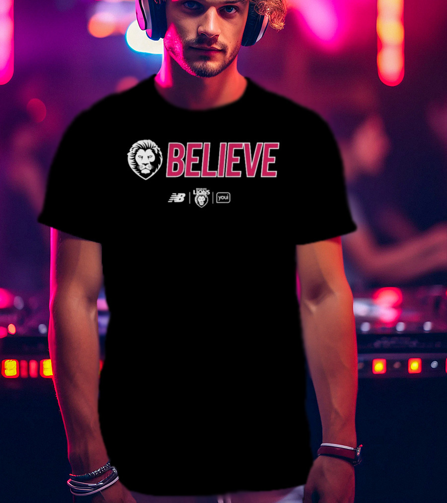 New Balance Lions BELIEVE 2026 Grand Finalist AFL You T-Shirt