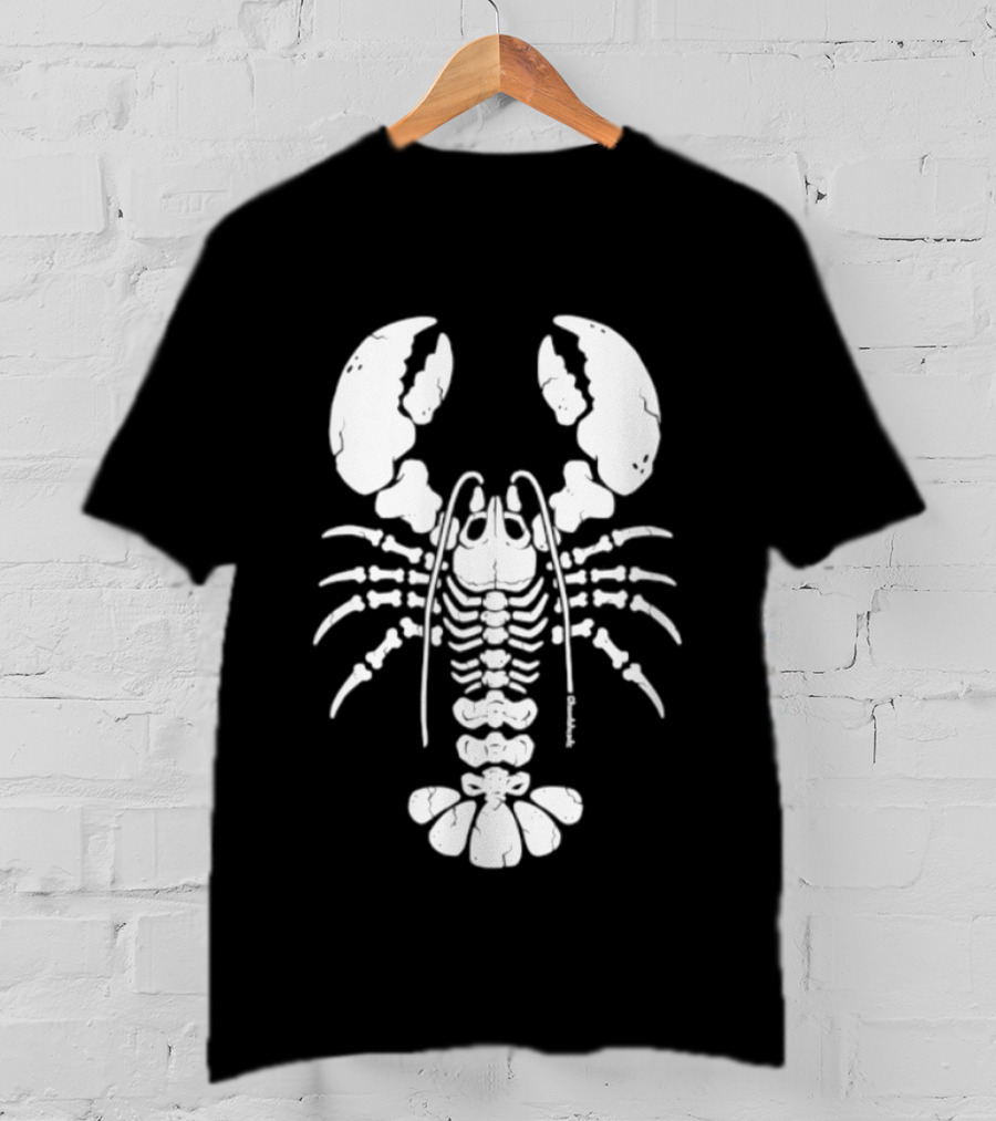 Lobstah Skeleton Halloween Lobster Bones T-Shirt