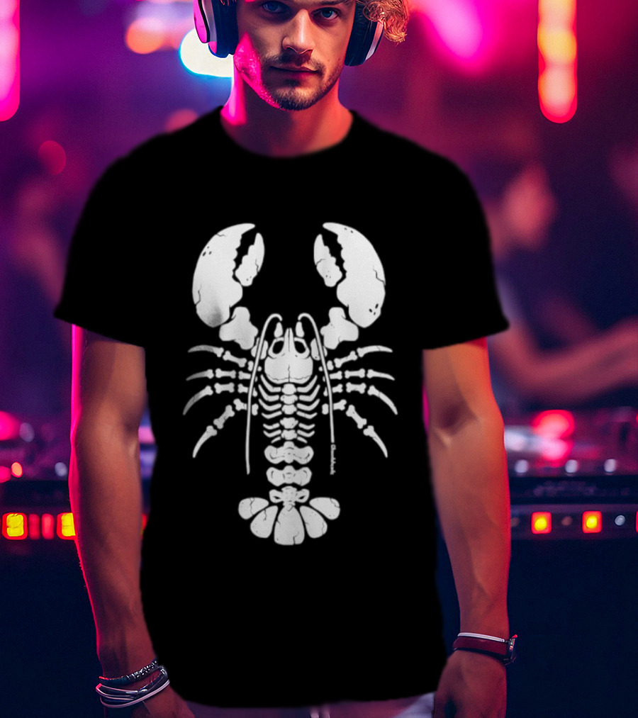 Lobstah Skeleton Halloween Lobster Bones T-Shirt