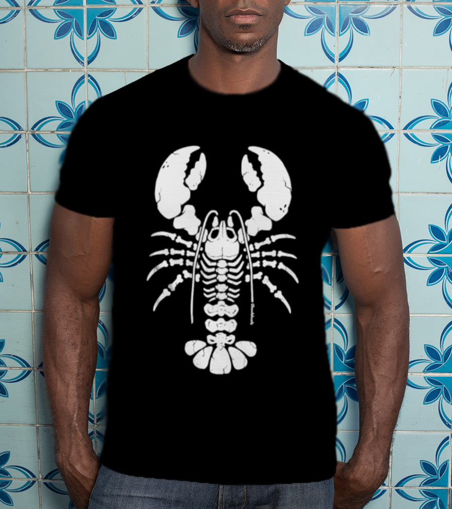 Lobstah Skeleton Halloween Lobster Bones T-Shirt