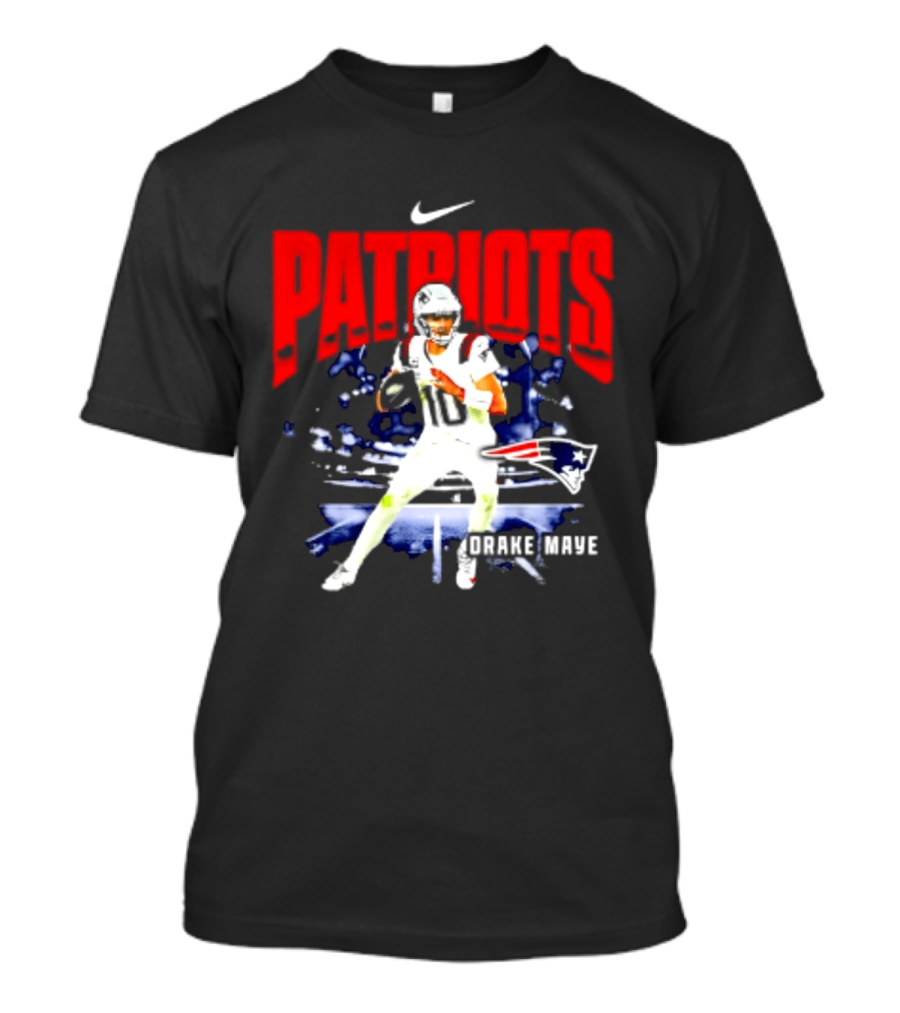 Nike Patriots Drake Maye Football Player Max90 T-Shirt