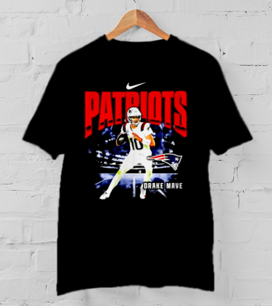 Nike Patriots Drake Maye Football Player Max90 T-Shirt