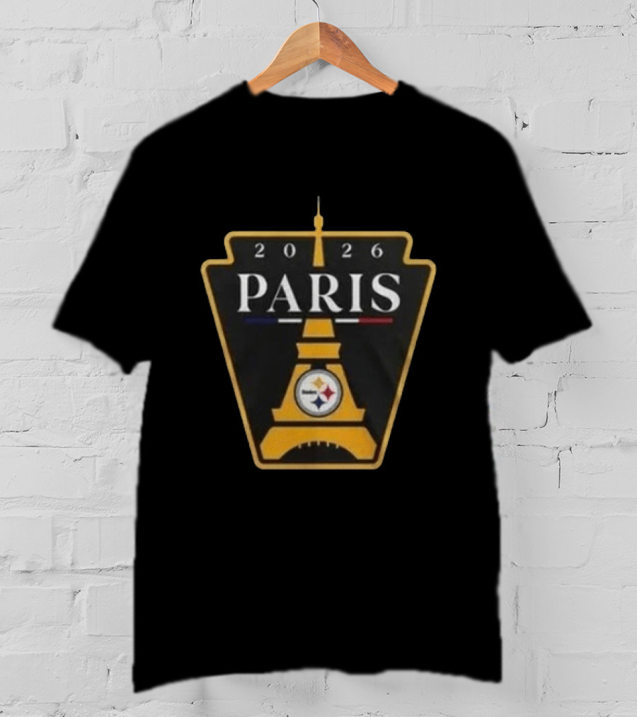 Pittsburgh Steelers 2026 Paris Eiffel Tower Event T-Shirt