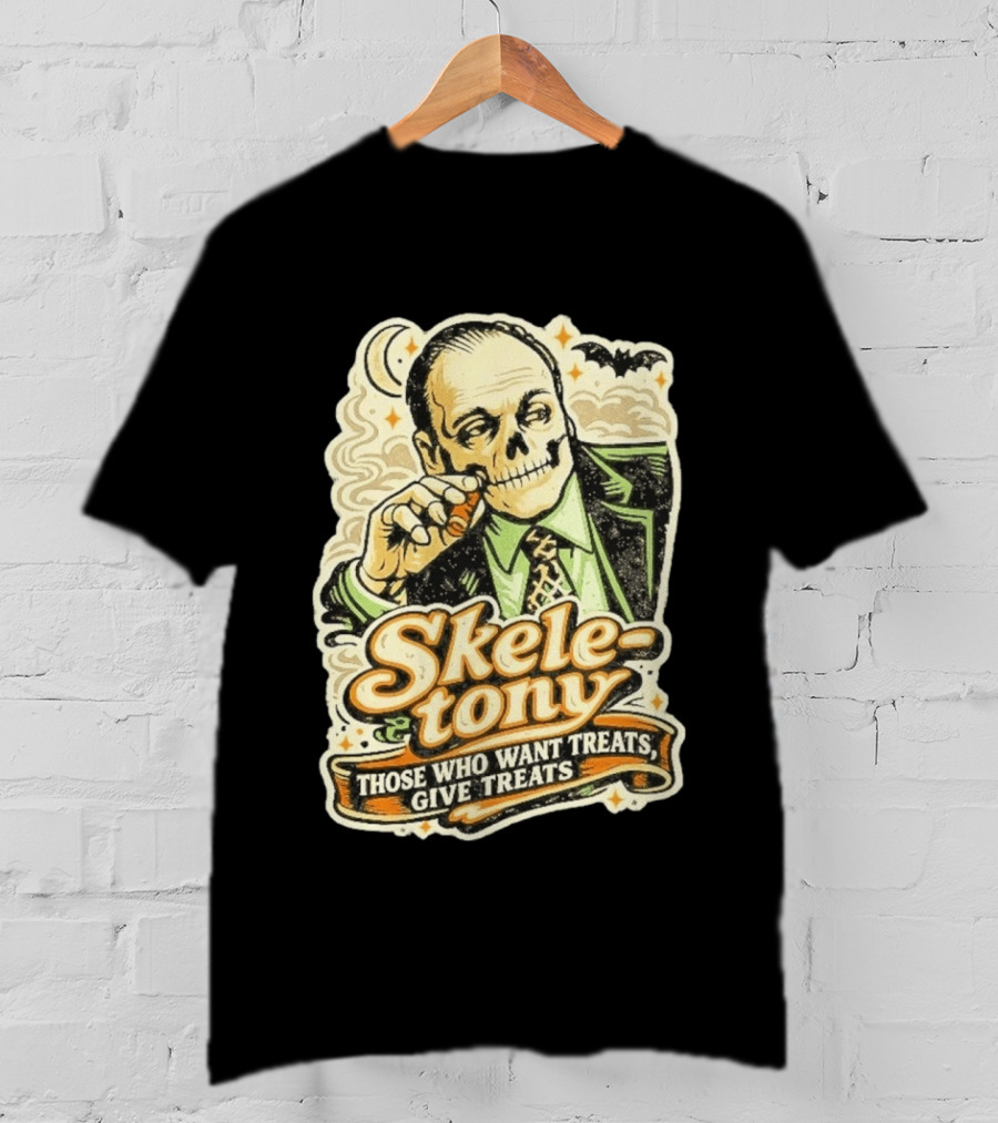 Skele Tony Soprano Those Who Want Treats Give Treats T-Shirt