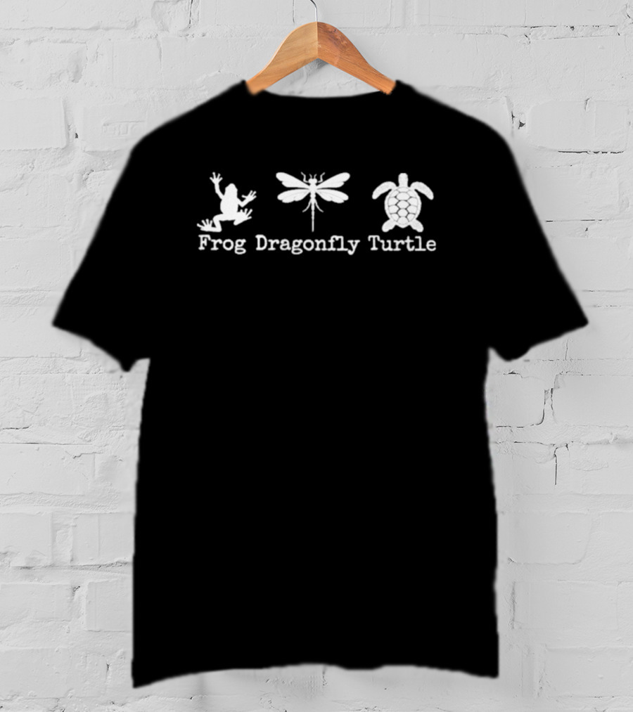 Frog Dragonfly Turtle Subtle Political Humor Men Women T-Shirt