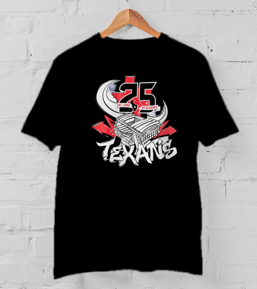 Texans 25 Seasons 2026 Est. 2002 Celebration T-Shirt