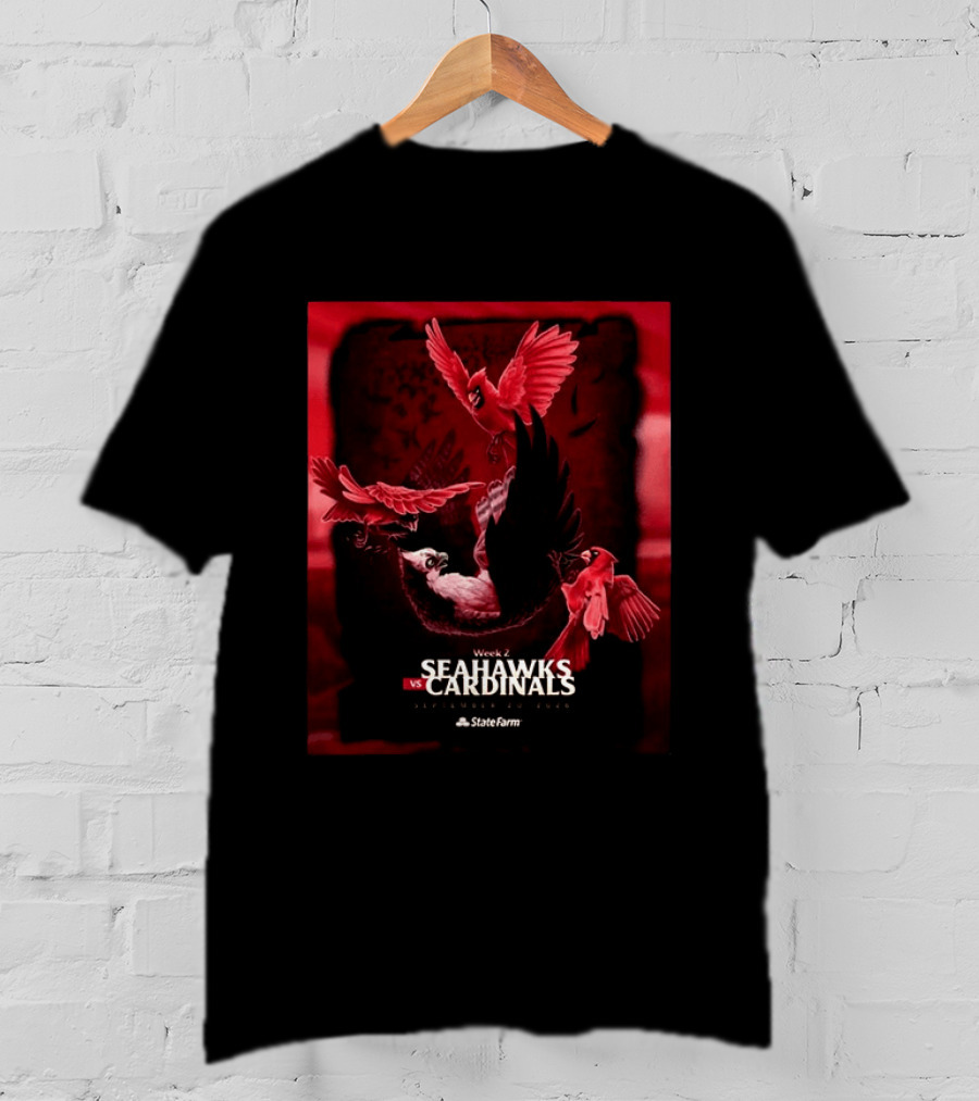 Week 2 Arizona Cardinals Vs Seattle Seahawks State Farm Stadium Glendale September 20 2026 T-Shirt