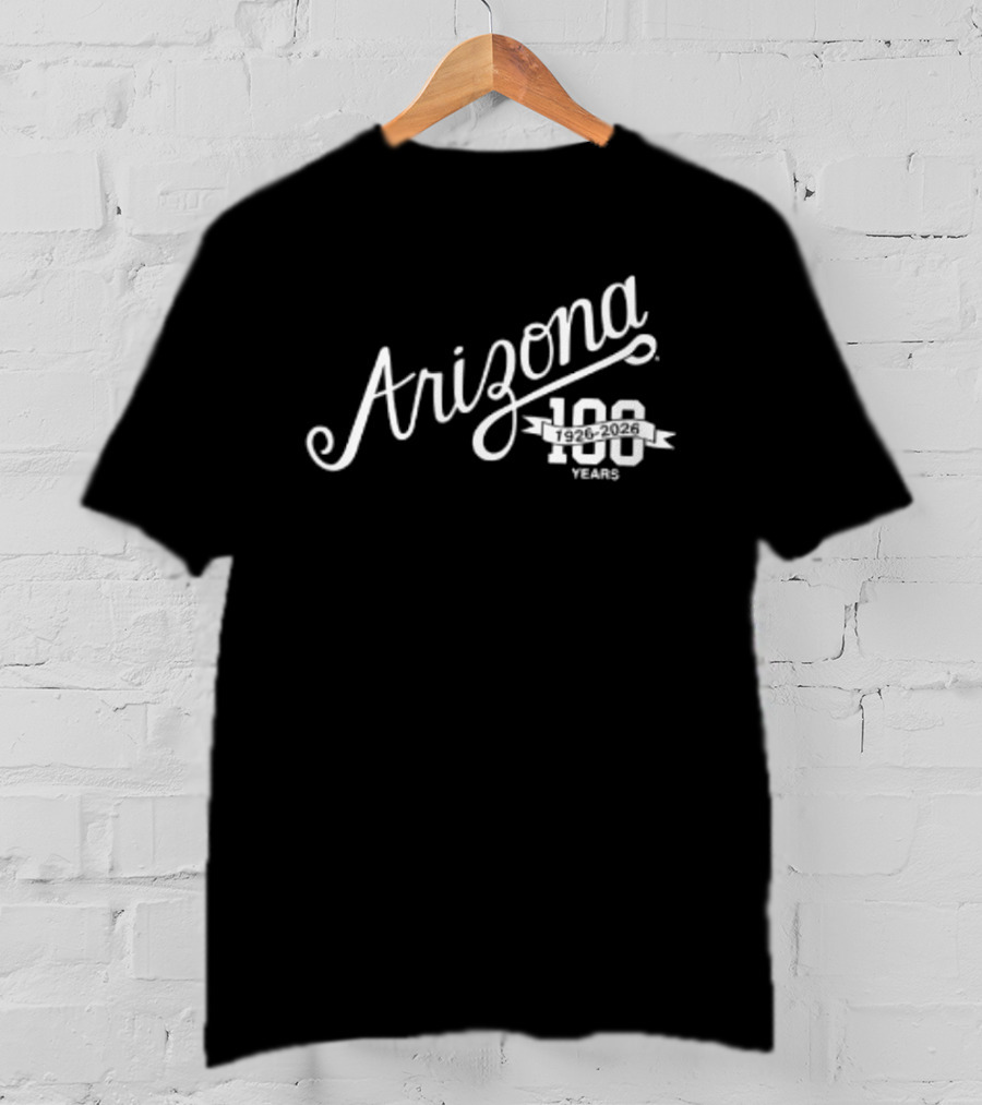 Arizona Wildcats 100 Years Bear Down John Button Salmon T-Shirt