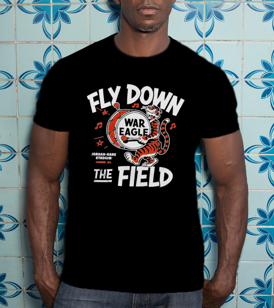 Auburn Tigers War Eagle Fly Down The Field T-Shirt