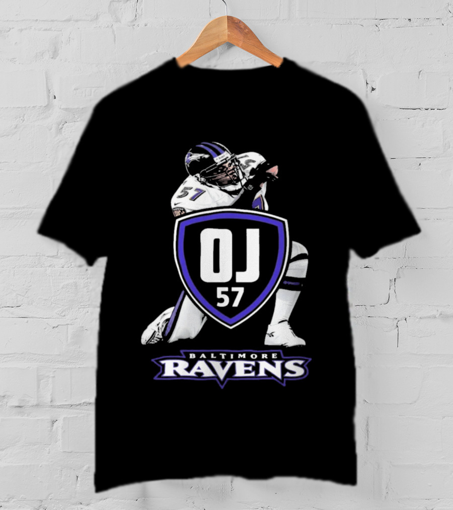 Baltimore Ravens OJ 57 Football Player T-Shirt